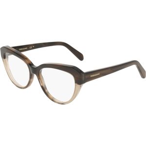 Ferragamo Vrouw SF3046 245 Optische monturen Acetaat Bruin  Kattenoog Normaal