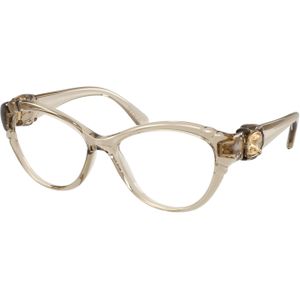Swarovski Vrouw SK2057  3003 Optische monturen Geïnjecteerd Bruin Transparant Kattenoog Normaal