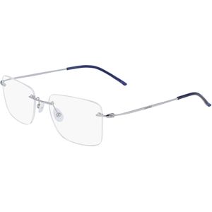 Calvin Klein Unisex CK22125TB 414 Optische monturen Titanium Blauw  Hurken Normaal Fotochromatisch