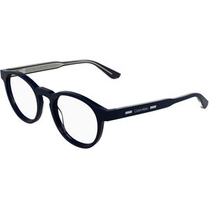 Calvin Klein Unisex CK24551MAG-SET 400 Optische monturen Acetaat Blauw  Rotonde Normaal