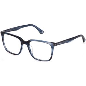 Police Man VPLG73  09N4 Optische monturen Acetaat Blauw  Kwadraat