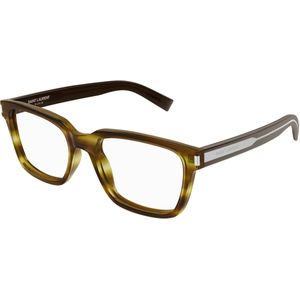 SAINT LAURENT Unisex SL 621 006 Optische monturen Acetaat Havana Transparant Hurken