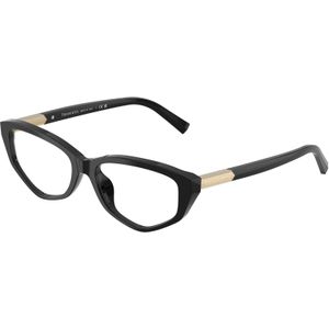 Tiffany Vrouw Tiffany TF2276 8001 Optische monturen Acetaat Zwart Transparant Geometrisch Normaal