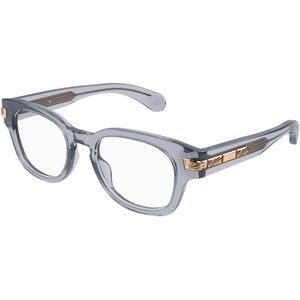 Gucci Man GG1518O 003 Optische monturen Acetaat Grijs Transparant Rotonde