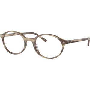 Ray - Ban Unisex RX5429 Duits 8357 Optische monturen Acetaat Beige Transparant Rotonde Normaal