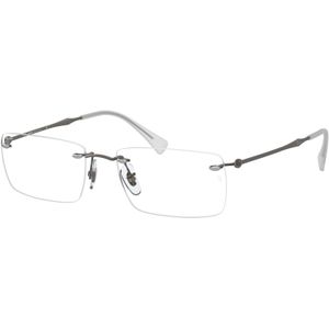 Ray - Ban Unisex RX8755 1000 Optische monturen Titanium Grijs Transparant Hurken Normaal