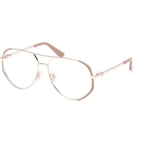 Guess Vrouw GU50247 058 Optische monturen Metaal Beige  Piloot Normaal
