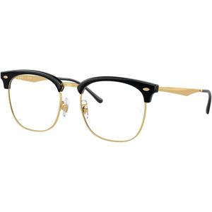Ray - Ban Unisex RX7318D 8239 Optische monturen Geïnjecteerd Zwart Transparant Hurken Normaal