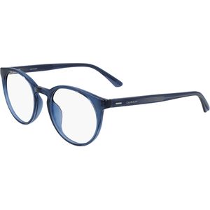 Calvin Klein Unisex CK20527 405 Optische monturen Geïnjecteerd Blauw  Rotonde Normaal Normaal