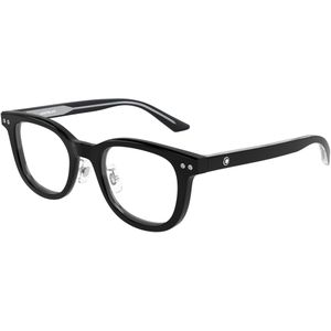 Montblanc Man Montblanc MB0450OJ 005 Optische monturen Acetaat Zwart Transparant Rotonde