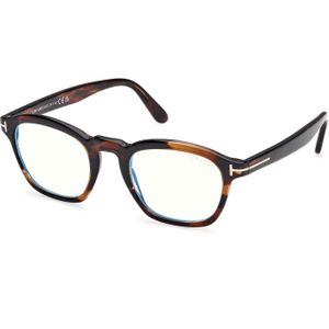 TOM FORD Man FT6033-B 56 Optische monturen Acetaat Havana  Rotonde Normaal