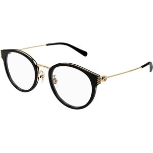 Gucci Vrouw GG1885OA 001 Optische monturen Acetaat Zwart Transparant Rotonde