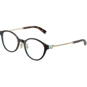 Tiffany Vrouw TF2275D 8134 Optische monturen Acetaat Bruin Transparant Rotonde Normaal