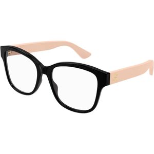 Gucci Vrouw GG1340O 007 Optische monturen Geïnjecteerd Zwart Transparant Kwadraat