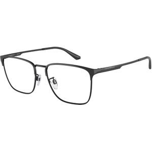 Emporio Armani Man EA1146D 3014 Optische monturen Metaal Zwart Transparant Kussen Normaal