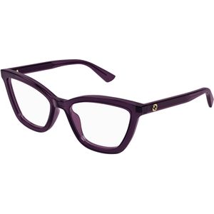 Gucci Vrouw Gucci GG1686O 011 Optische monturen Acetaat Altviool Transparant Rotonde