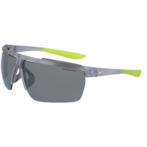Nike Unisex Nike voorruitenscherm CW4664 012 Zonnebrillen Plastic Grijs Zilver Hurken  Flash