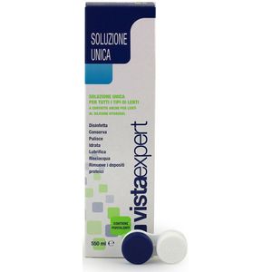 VistaExpert  Enkele oplossing 550 ml met container voor Contactlenzen Vloeistoffen