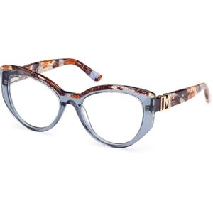Guess by Marciano Vrouw GM50031 092 Optische monturen Acetaat Blauw  Kattenoog Normaal
