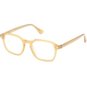 Web Man WE5428 041 Optische monturen Acetaat Geel  Geometrisch Normaal