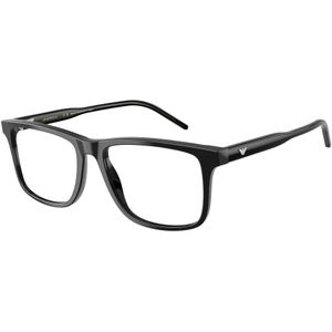 Emporio Armani Uomo EA3257 5017 Optische monturen Acetato Nero Trasparente Squadrata Normale