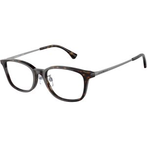 Emporio Armani Man EA3217D 5026 Optische monturen Acetaat Schildpad Transparant Kussen Normaal