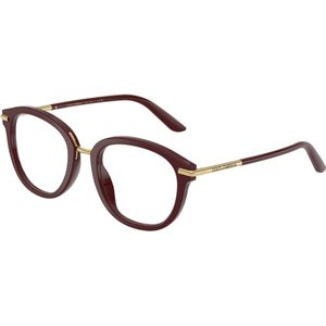 Dolce & Gabbana Vrouw DG3410 3091 Optische monturen Acetaat Rood Transparant Pantos Normaal