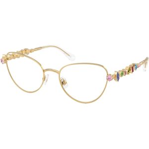 Swarovski Donna SK1024 404m Optische monturen Metallo Oro Trasparente Cat Eye Normale