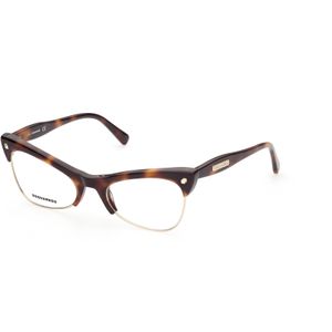 Dsquared2 Vrouw DQ5332 052 Optische monturen uitstel Acetaat Havana  Kattenoog
