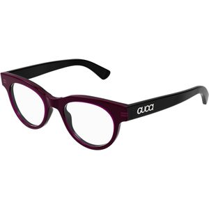 Gucci Vrouw GG1792O 003 Optische monturen Acetaat Zwart Transparant Rotonde
