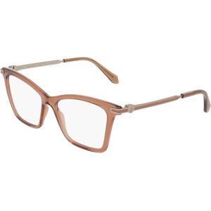Ferragamo Donna SF3024 232 Optische monturen Acetato Marrone  Cat Eye Normale