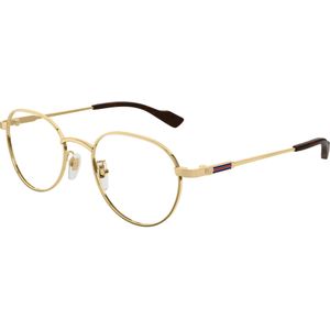 Gucci Man GG1747OA 002 Optische monturen Metaal Goud Transparant Rotonde