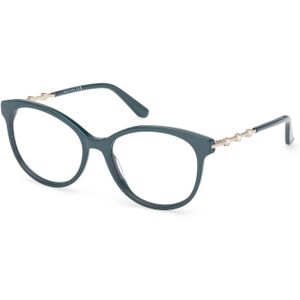 Guess by Marciano Vrouw GM50046 089 Optische monturen Acetaat Turkoois  Rotonde Normaal