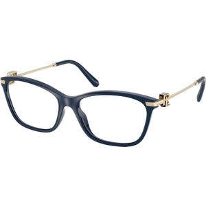 Ralph Lauren Vrouw RL6247U 6215 Optische monturen Geïnjecteerd Blauw Transparant Vlinder Normaal
