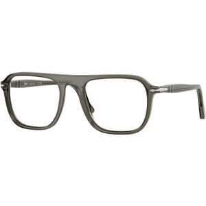 Persol Unisex PO3359V Jacques 1103 Optische monturen Acetaat Grijs Transparant Hurken Normaal