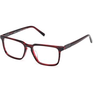 Timberland Man TB50072-H 066 Optische monturen Acetaat Rood  Kwadraat Normaal