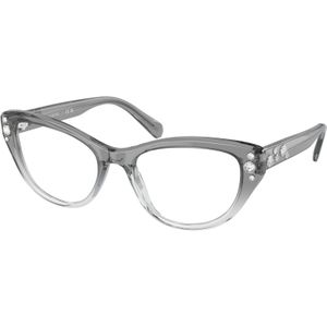 Swarovski Vrouw SK2023 1046 Optische monturen Acetaat Grijs Transparant Kattenoog Normaal