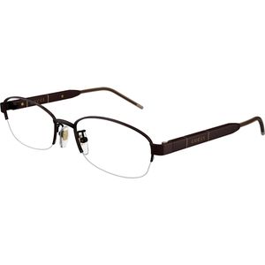 Gucci Vrouw Gucci GG1742OJ 002 Optische monturen Titanium Bruin Transparant Rotonde