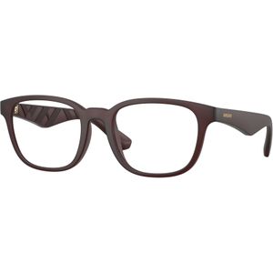 Burberry Uomo BE2433U 4171 Optische monturen Iniettato Rosso Trasparente Squadrata Normale
