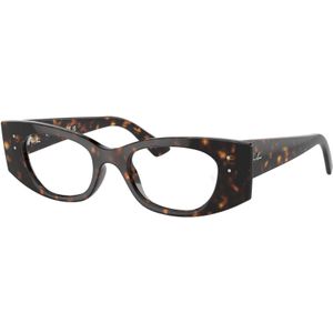 Ray - Ban Unisex RX7327 KAT 8320 Optische monturen Geïnjecteerd Schildpad Transparant Geometrisch Normaal