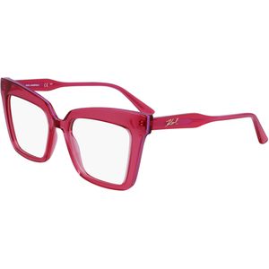 Karl Lagerfeld Vrouw KL6136 612 Optische monturen Geïnjecteerd Rood  Hurken Normaal Normaal