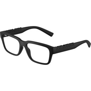 Dolce & Gabbana Unisex DG5112  2525 Optische monturen Geïnjecteerd Zwart Transparant Hurken Normaal