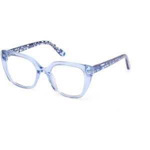 Guess Uniseks GU50265 092 Optische monturen Acetaat Blauw  Kwadraat Normaal