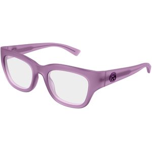 Gucci Vrouw Gucci GG1785O 003 Optische monturen Geïnjecteerd Altviool Transparant Kwadraat