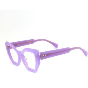 XLAB Vrouw LOMBOK Optische monturen Acetaat Transparante lila  Kattenoog Blauw anti-licht