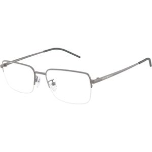 Emporio Armani Man EA1180D  3003 Optische monturen Metaal Grijs Transparant Kussen Normaal