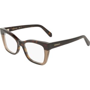 Ferragamo Vrouw SF3052 244 Optische monturen Acetaat Havana  Hurken Normaal