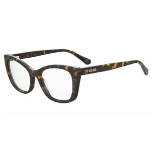 Moschino Vrouw Mol644 086 Optische monturen Acetaat Havana  Hurken Normaal