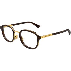 Bottega Veneta Man Bottega Veneta BV1376O 002 Optische monturen Acetaat Havana Transparant Rotonde