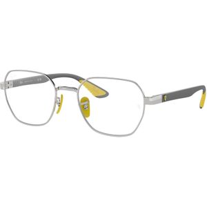 Ray - Ban Unisex RX6594M F098 Optische monturen Metaal Zilver Transparant Geometrisch Normaal
